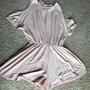 Spring summer loose V-neck short jumpsuit